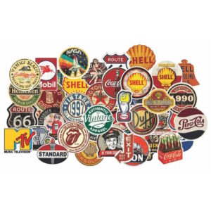 Adesivos Sticker Vintage & Old Cafe Race 45 Peças+brinde 6cm