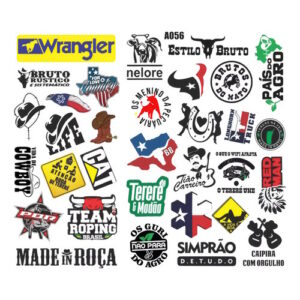 Adesivo Country Agro Tereré Super Cartela + De 30 Unidades