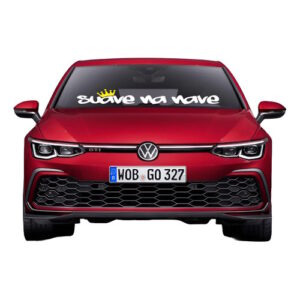 Adesivo Faixa Parabrisa Carro Esportivo Suave Na Nave 90x18