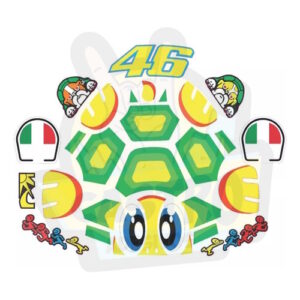Adesivos Moto Tartaruga Para Capacete Completo Verde Corrida