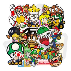 Stickers Adesivos Decorativo Super Mario Bros 30 Unidades