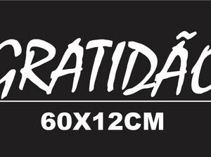 Adesivo Gratidão Parabrisa Grande Qualificado Caminhão 60x12