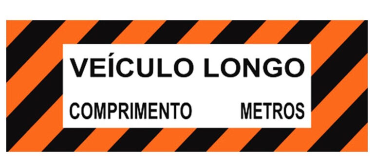 Faixa Refletiva Veículo Longo Placa Adesiva Comprimento