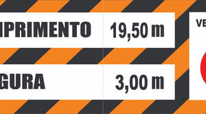 2 Faixas Refletivas Veiculo Longo 280x80cm Personalizadas