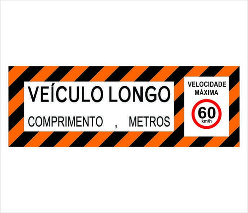 Faixa Refletiva Veículo Longo 320x80cm