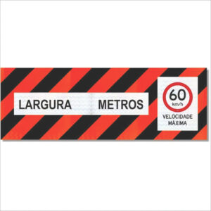 Faixa Zebra Refletiva Veículo Longo Caminhão Longo Metros
