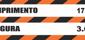 Faixa Refletiva Para Caminhão Veículo Longo Placa 280x50cm
