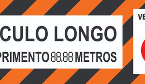15 Faixa Refletiva Veículo Longo 230x80 Modelo 80km
