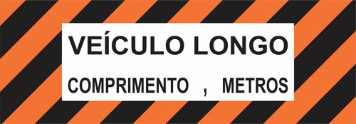Faixa Refletiva Veículo Longo 0,80 X 2,30 Metros - 1 Unidade