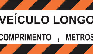 Faixa Refletiva Veículo Longo 0,80 X 2,30 Metros - 1 Unidade