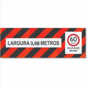 Adesivo Refletivo Veículo Longo Prancha 300x80cm