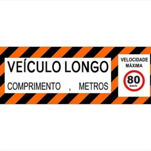 Faixa Refletiva Veículo Longo Para Caminhão 250x80cm